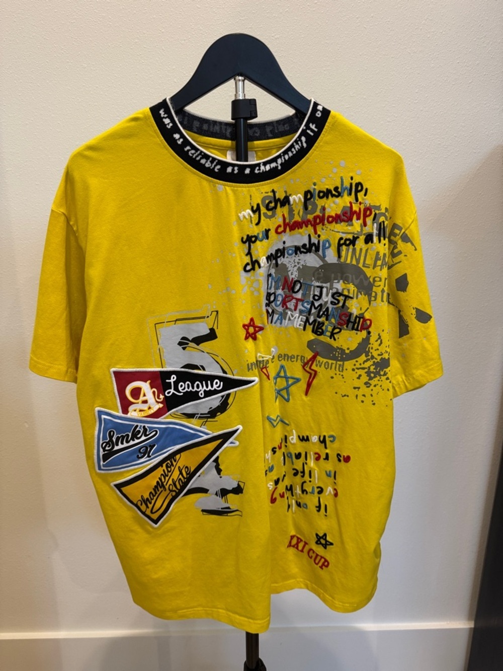 Yellow Graphic Short Sleeve Tee